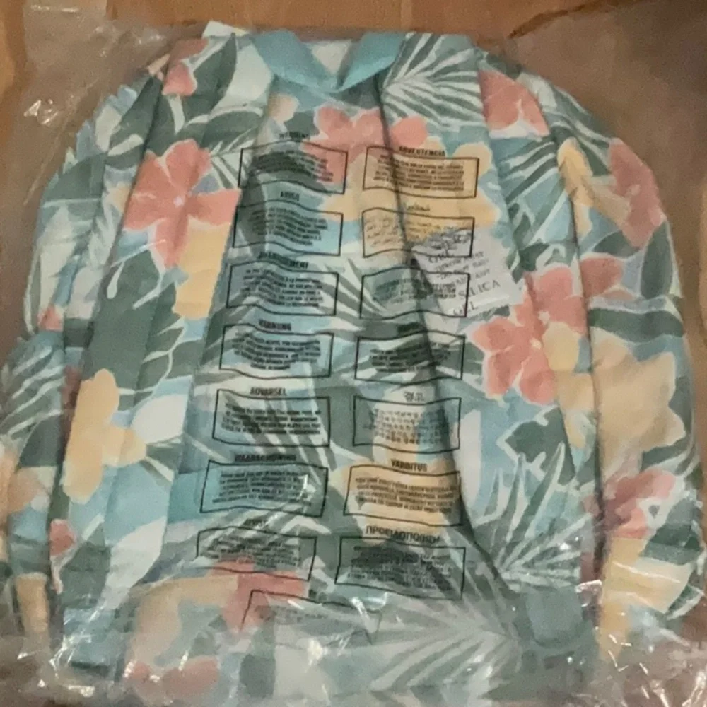 Abercrombie Kids Floral Backpack NWT